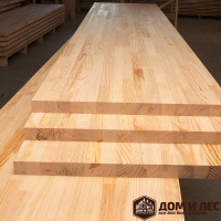 Мебельный щит (цельноламельный) сорт А, порода: лиственница 